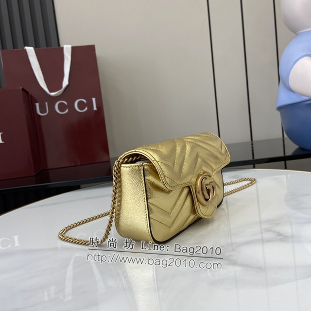 Gucci專櫃古馳最新款Marmont系列超迷你手袋鏈條女包 jh2174型號：476433